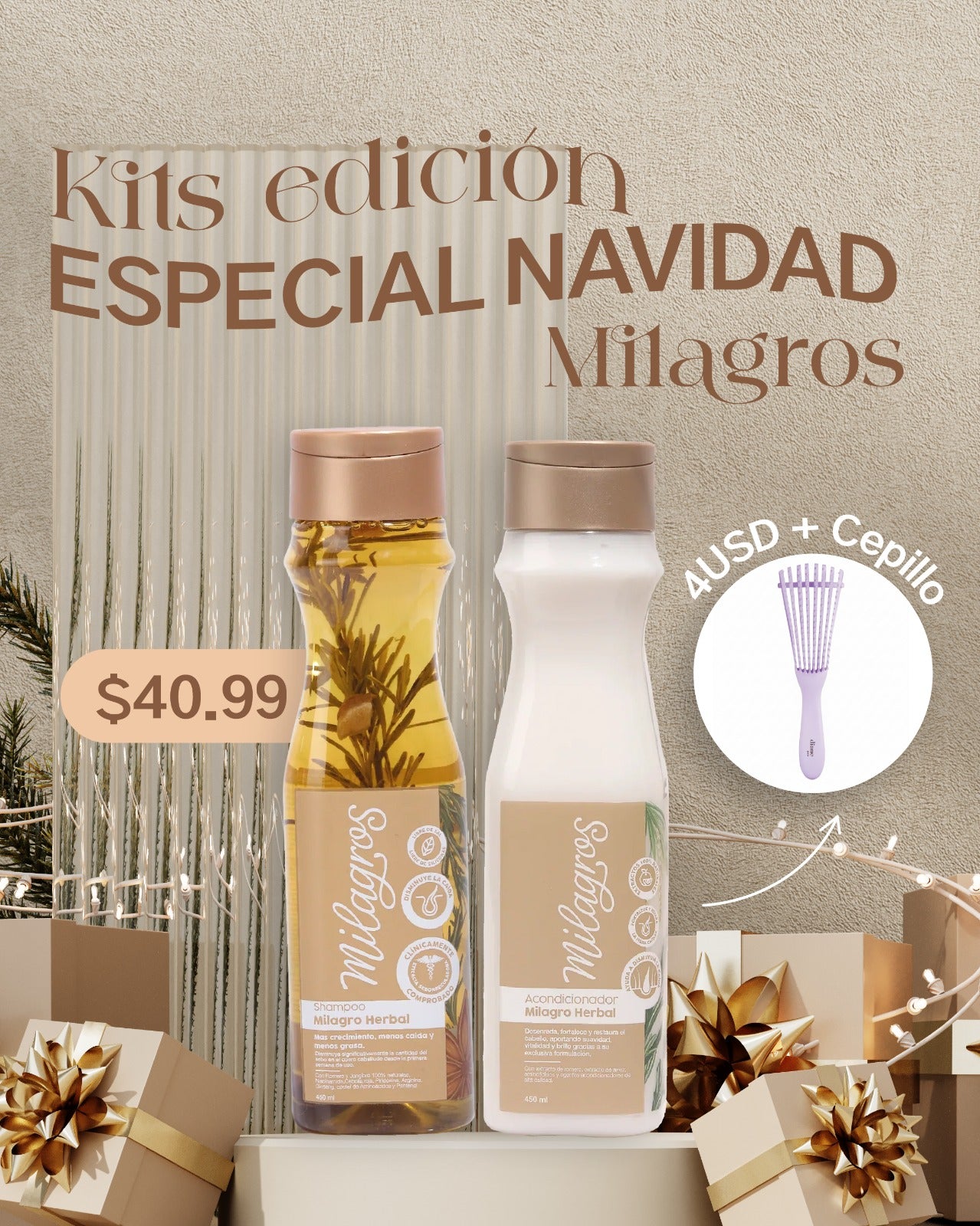 Milagros Herbal Shampoo Conditioner Combo – Hair Growth Strength
