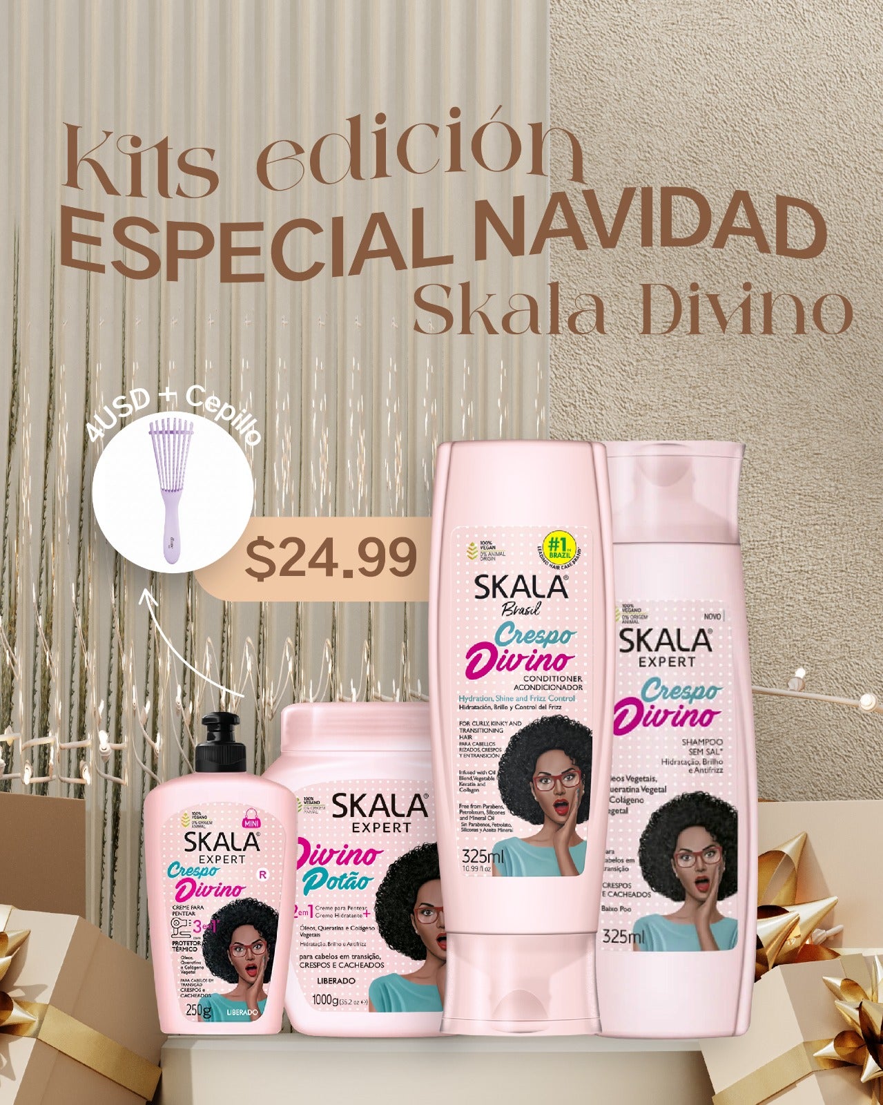 Skala Brasil Crespo Divino Curl Care Combo – Hydration & Definition