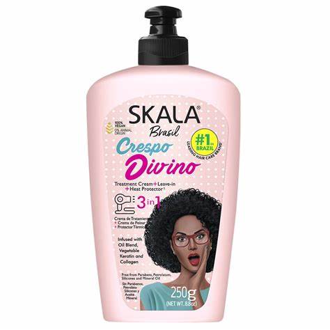 SKALA BRASIL CRESPO DIVINO  - 3 IN 1 Treatment Cream+Leave-in+Heat Protector