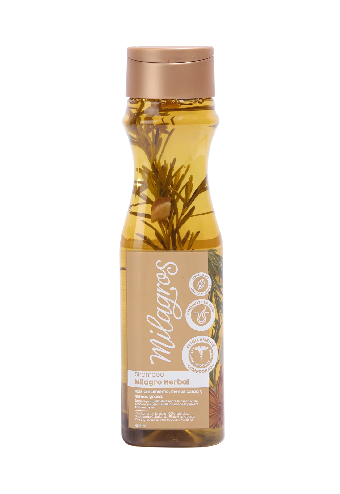 Shampoo Romero Milagro Herbal 450 ML